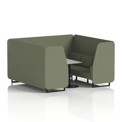Brixworth Booth With Grey Table In Single Tone