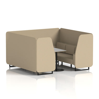 Brixworth Booth With Grey Table In Single Tone