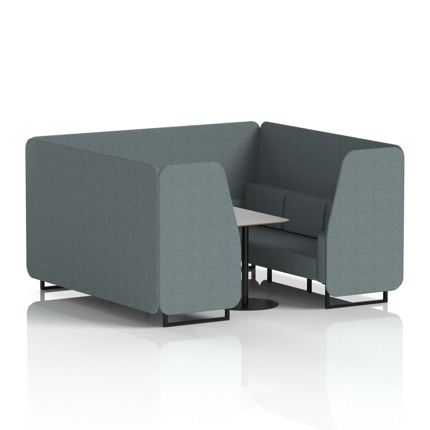 Brixworth Booth With Grey Table In Single Tone