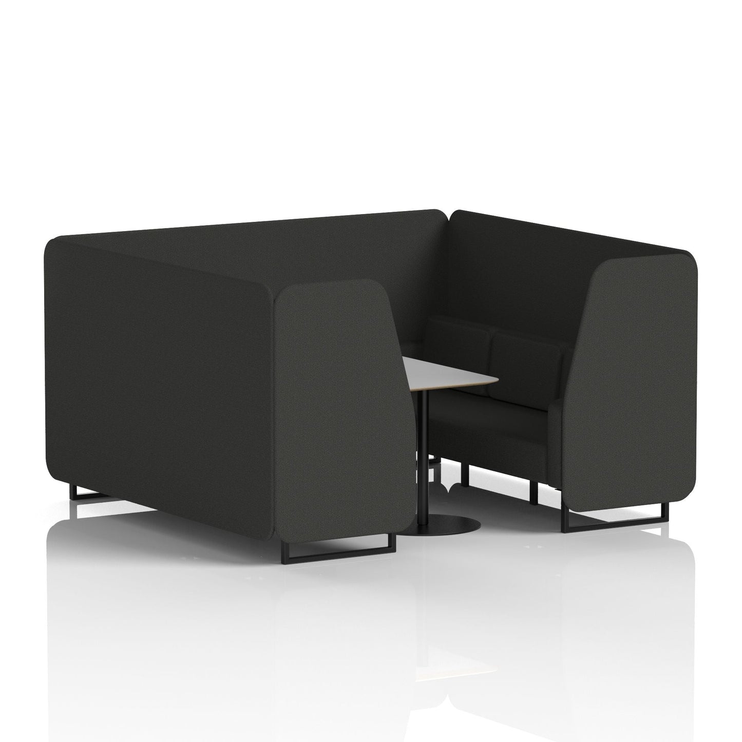 Brixworth Booth With Grey Table In Single Tone