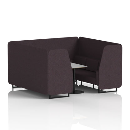 Brixworth Booth With Grey Table In Single Tone
