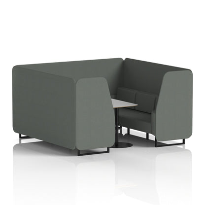 Brixworth Booth With Grey Table In Single Tone