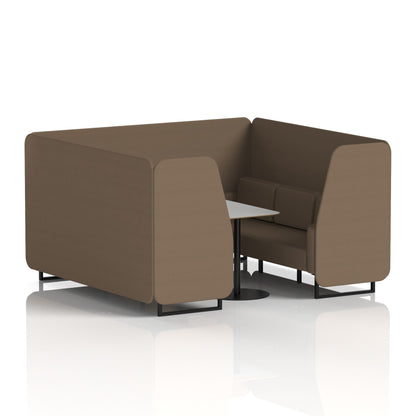 Brixworth Booth With Grey Table In Single Tone