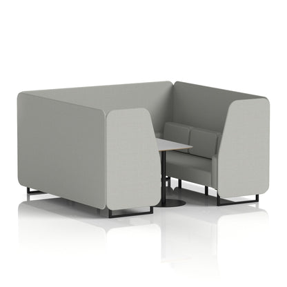 Brixworth Booth With Grey Table In Single Tone
