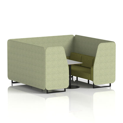 Brixworth Booth With Grey Table In Two Tone