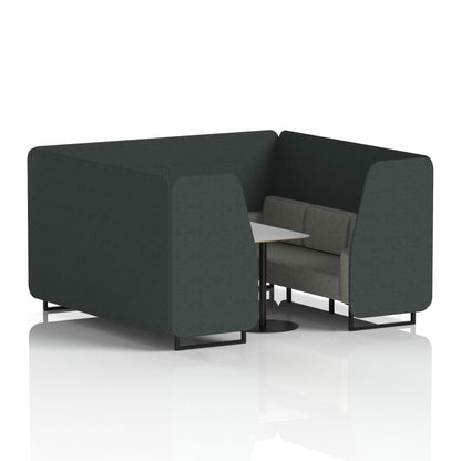 Brixworth Booth With Grey Table In Two Tone