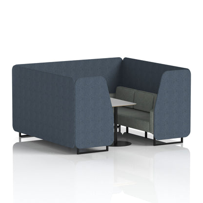 Brixworth Booth With Grey Table In Two Tone