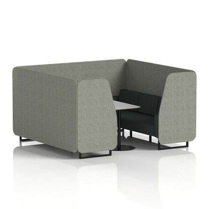 Brixworth Booth With Grey Table In Two Tone