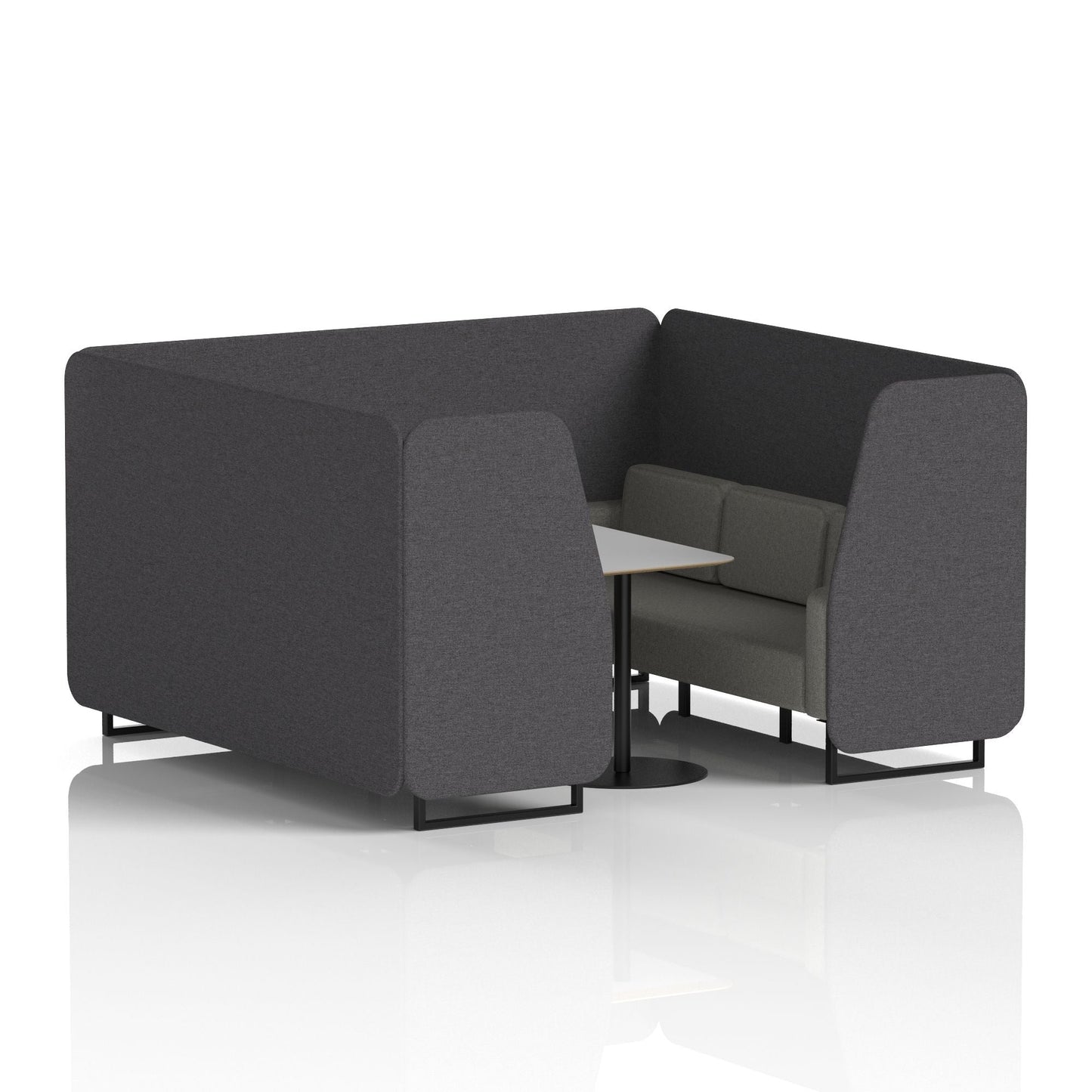 Brixworth Booth With Grey Table In Two Tone