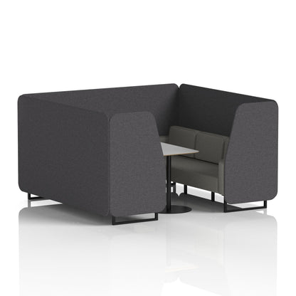 Brixworth Booth With Grey Table In Two Tone