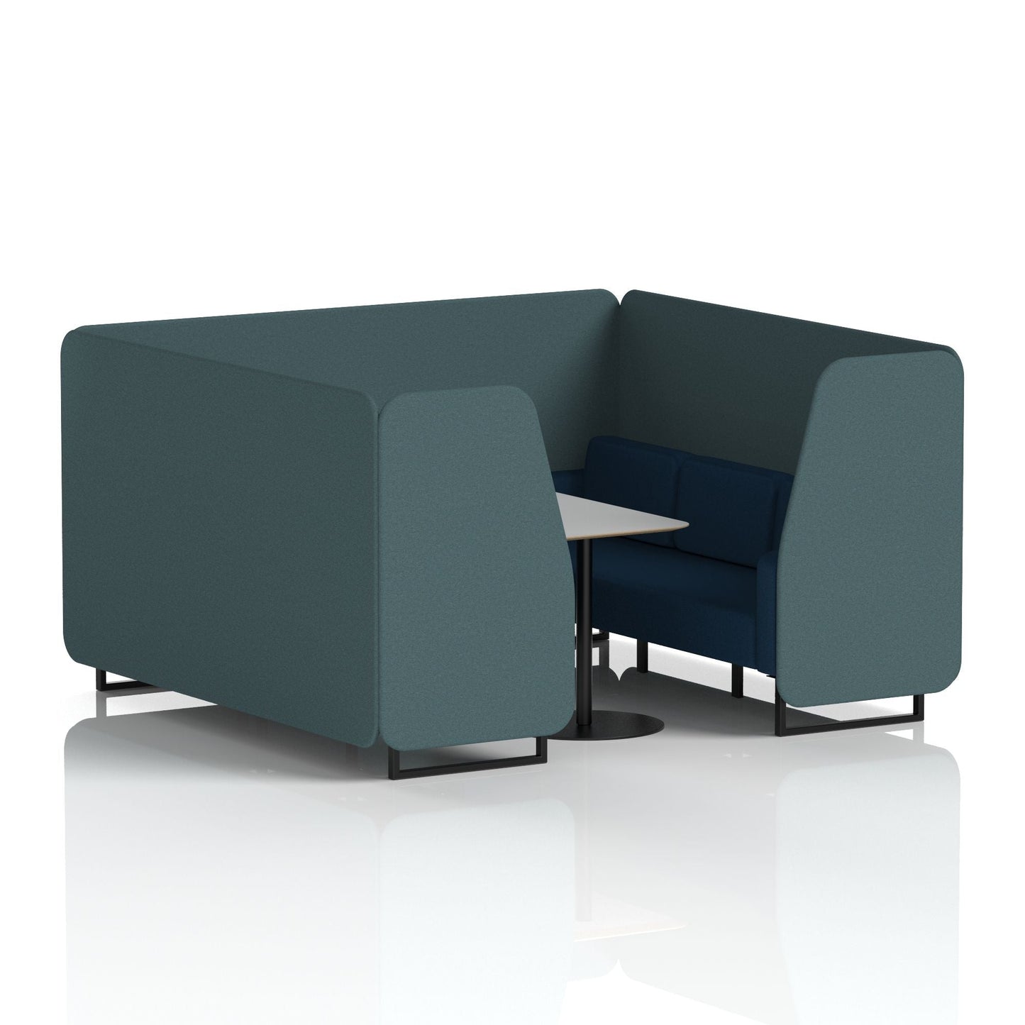 Brixworth Booth With Grey Table In Two Tone