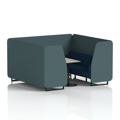 Brixworth Booth With Grey Table In Two Tone
