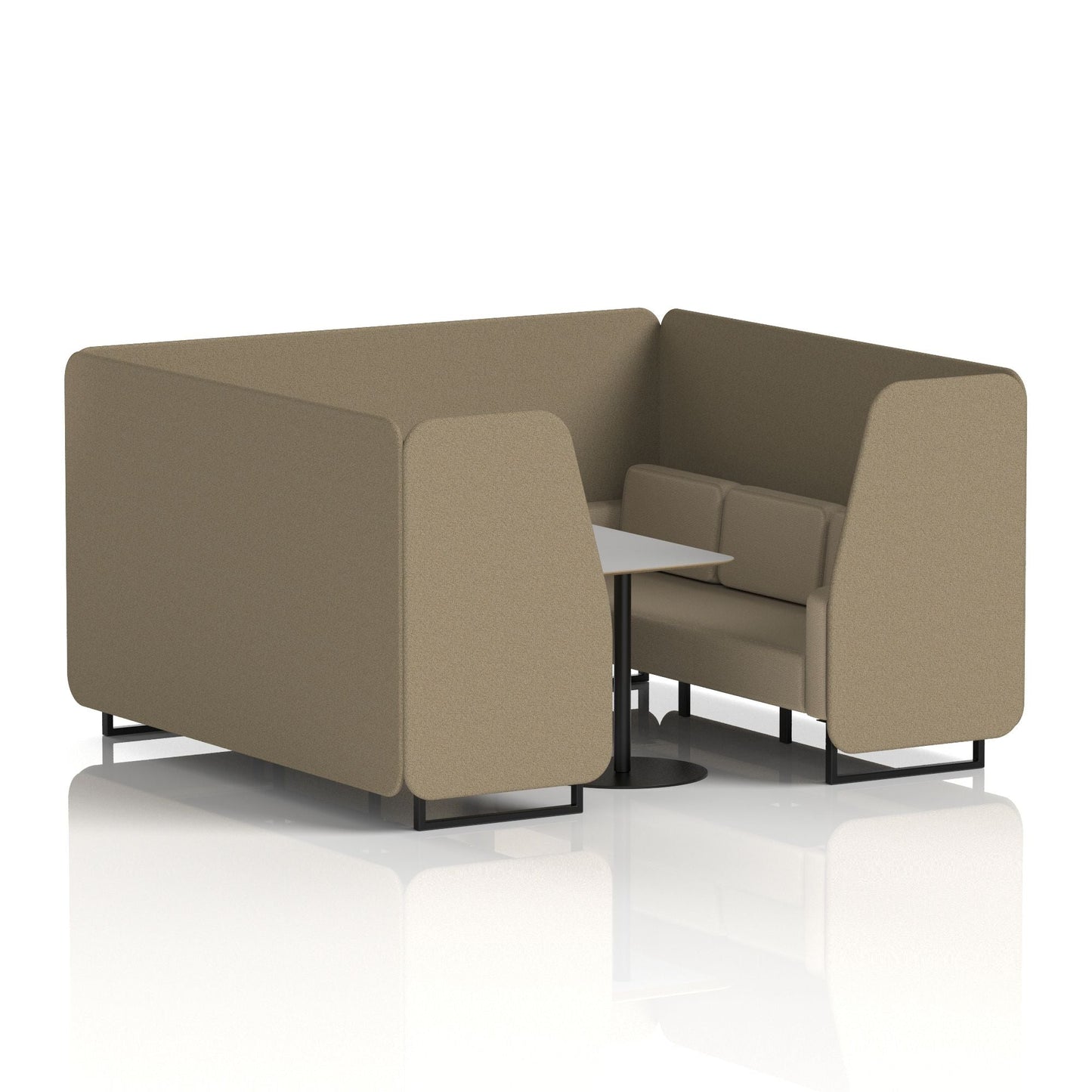 Brixworth Booth With Grey Table In Two Tone