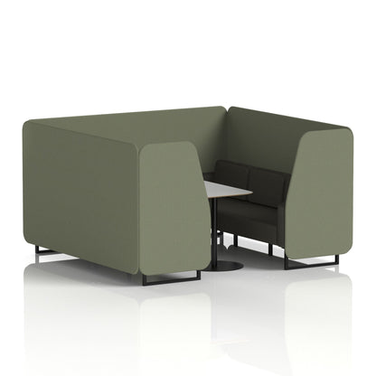 Brixworth Booth With Grey Table In Two Tone