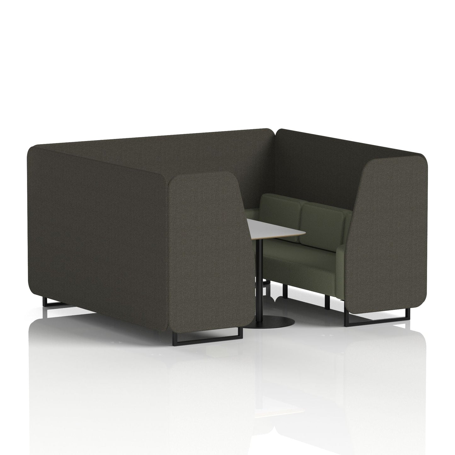 Brixworth Booth With Grey Table In Two Tone