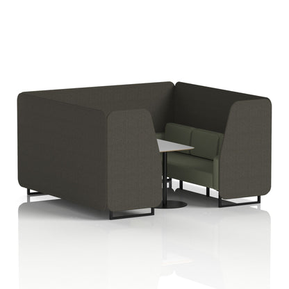 Brixworth Booth With Grey Table In Two Tone