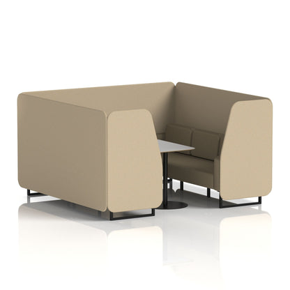 Brixworth Booth With Grey Table In Two Tone