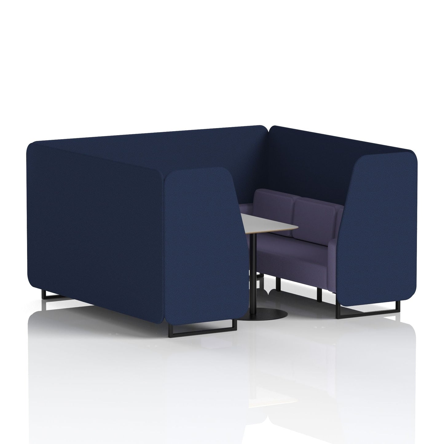 Brixworth Booth With Grey Table In Two Tone