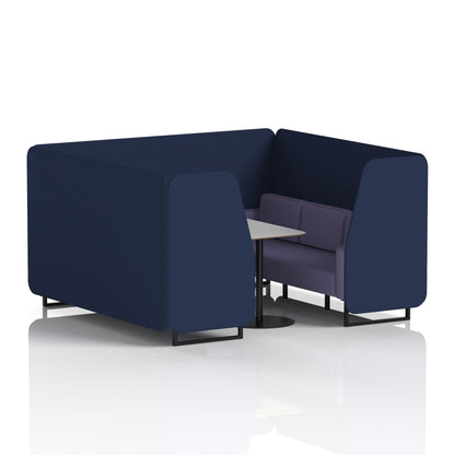 Brixworth Booth With Grey Table In Two Tone