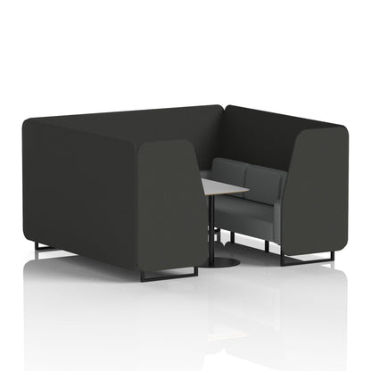 Brixworth Booth With Grey Table In Two Tone