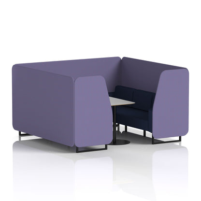 Brixworth Booth With Grey Table In Two Tone