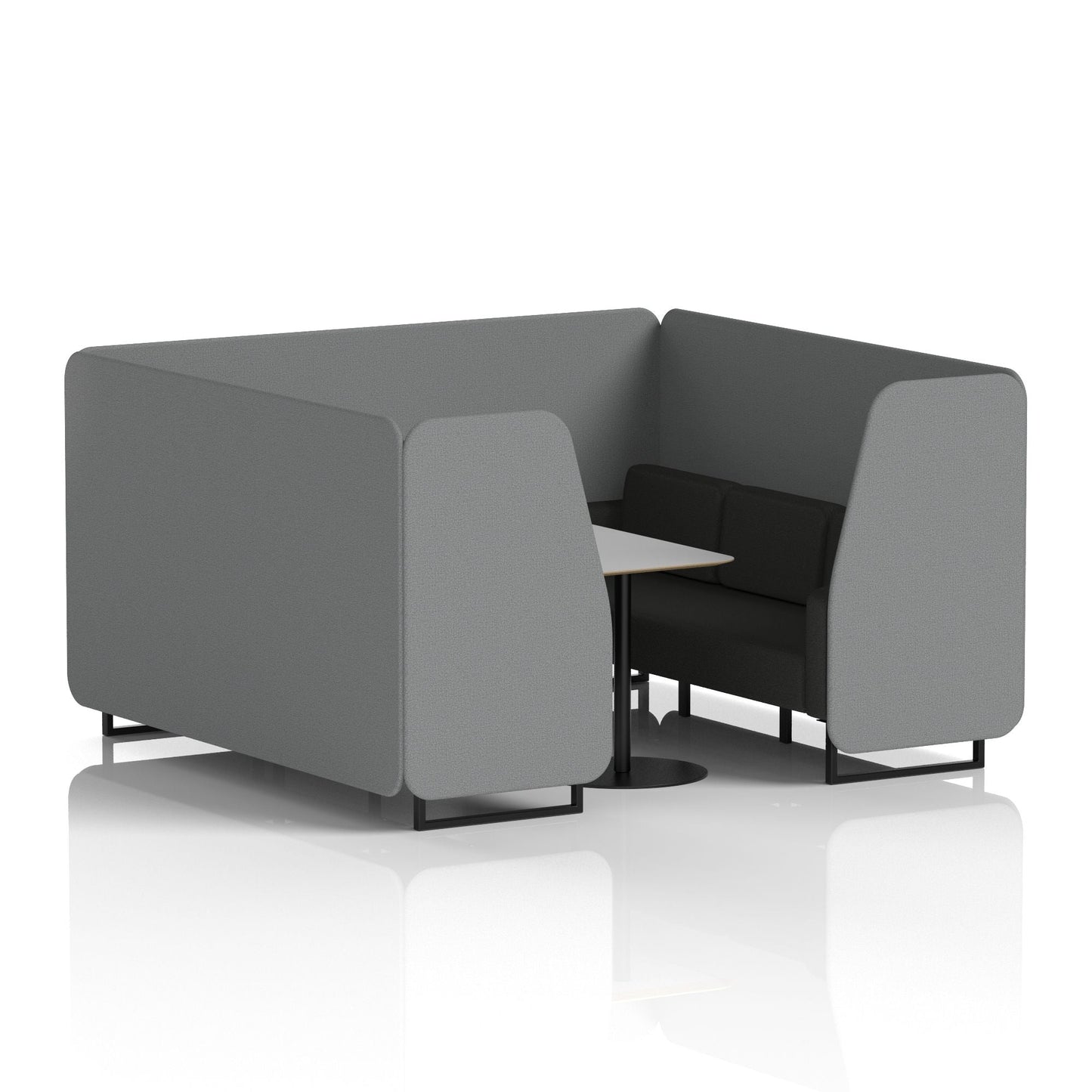 Brixworth Booth With Grey Table In Two Tone