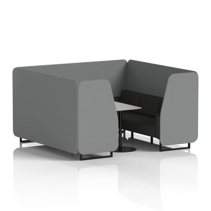 Brixworth Booth With Grey Table In Two Tone