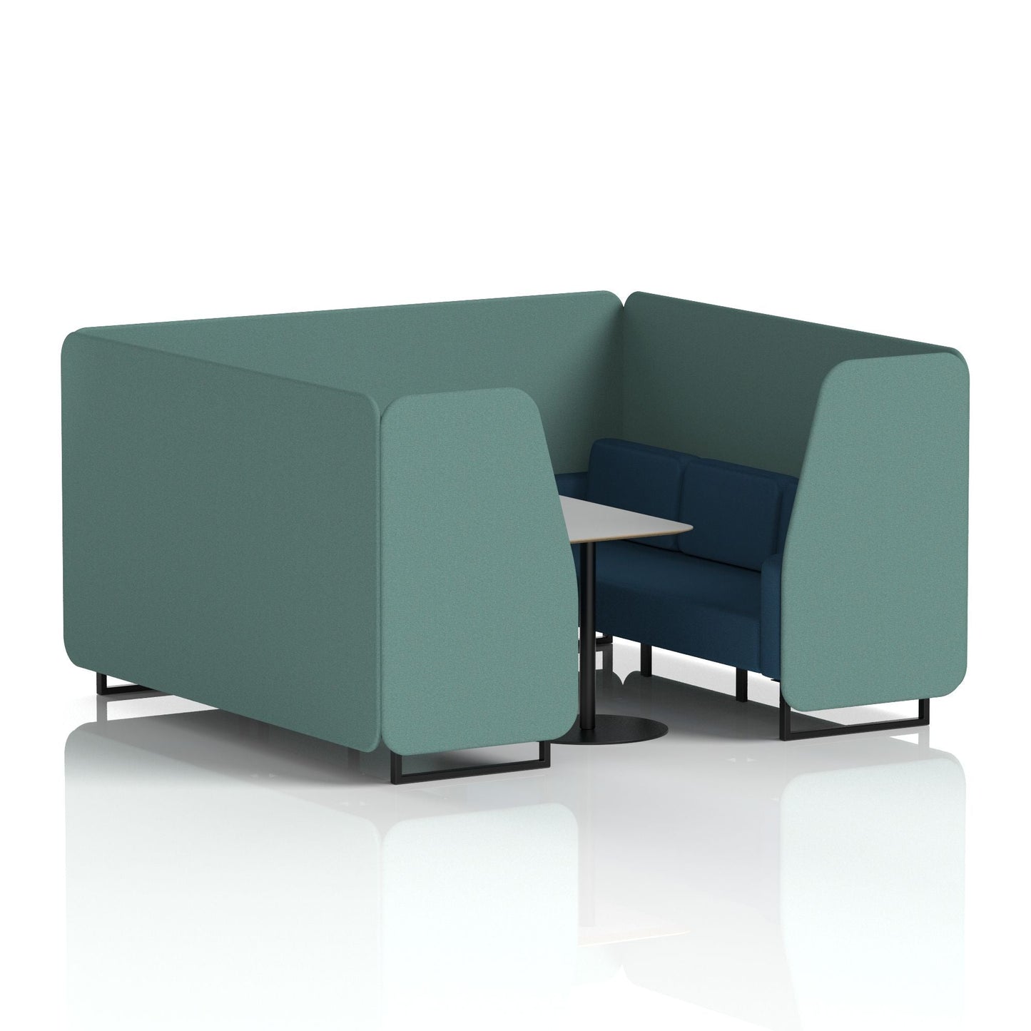 Brixworth Booth With Grey Table In Two Tone