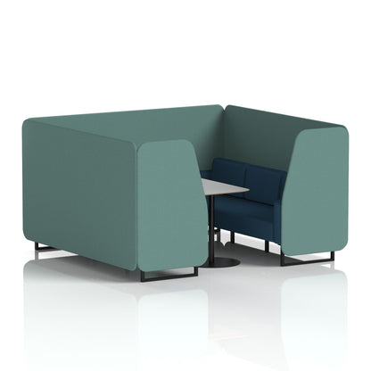 Brixworth Booth With Grey Table In Two Tone