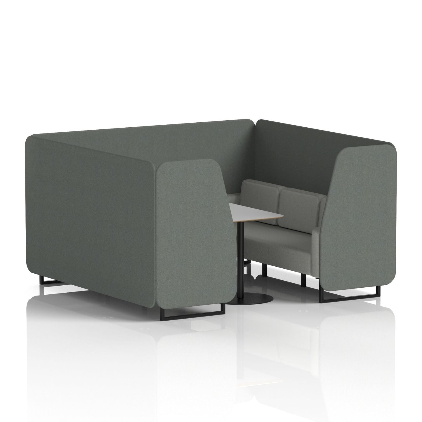 Brixworth Booth With Grey Table In Two Tone