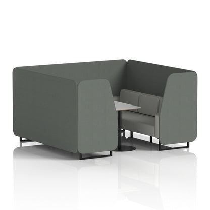 Brixworth Booth With Grey Table In Two Tone
