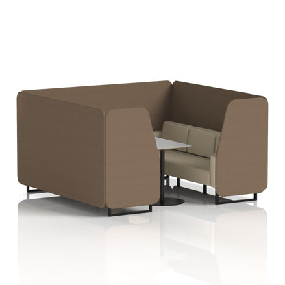 Brixworth Booth With Grey Table In Two Tone