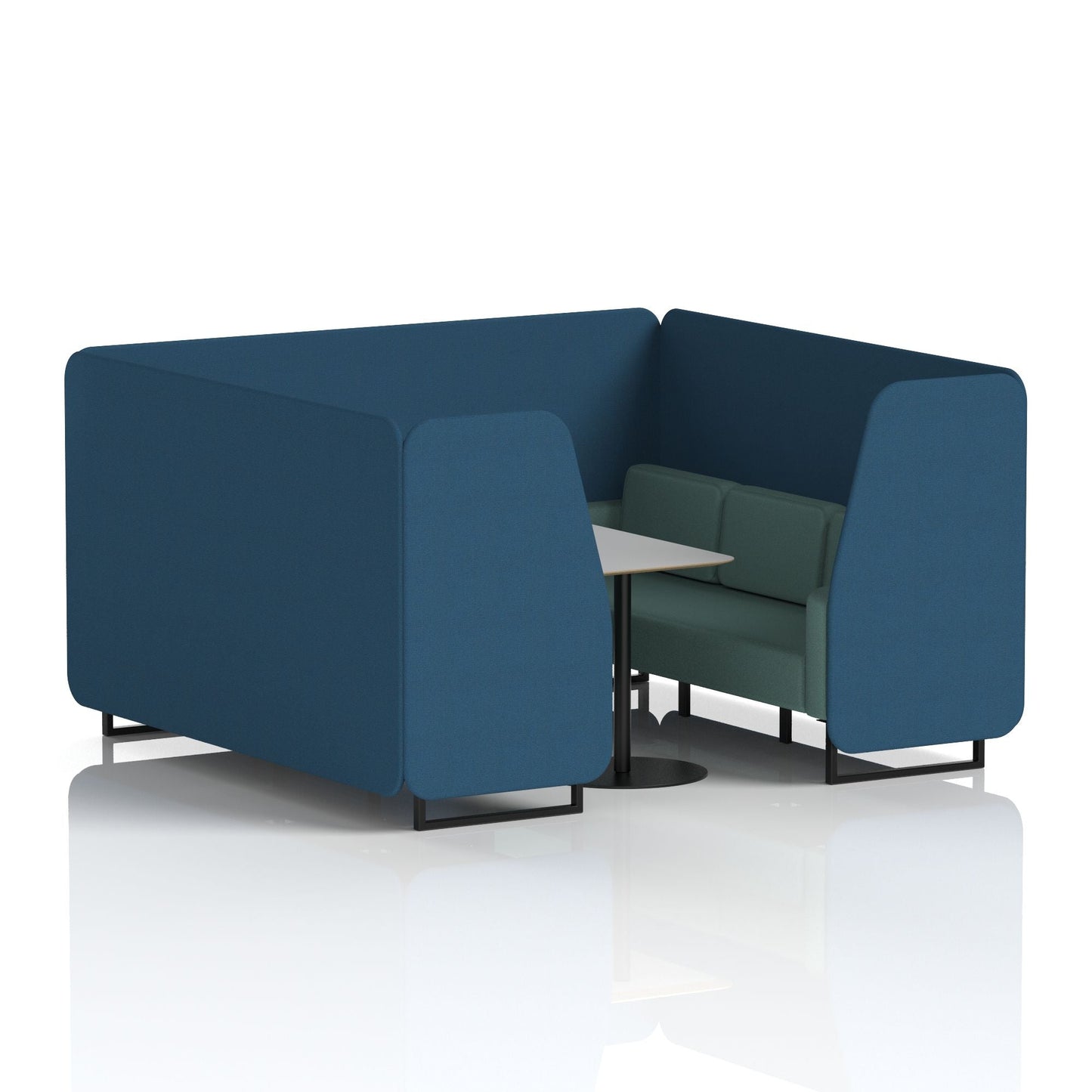 Brixworth Booth With Grey Table In Two Tone