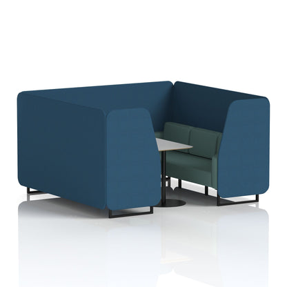 Brixworth Booth With Grey Table In Two Tone