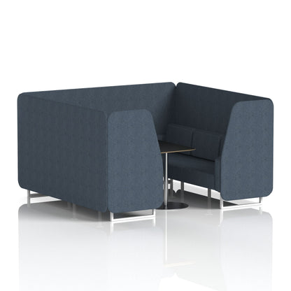 Brixworth Booth With Black Table In Single Tone