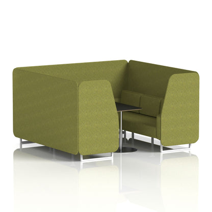 Brixworth Booth With Black Table In Single Tone