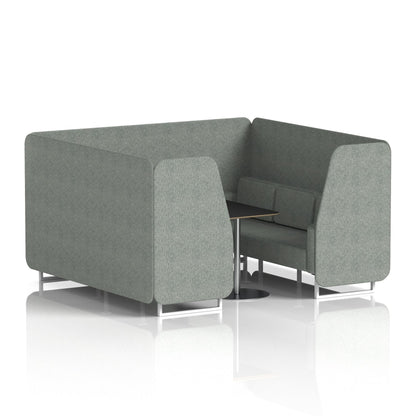 Brixworth Booth With Black Table In Single Tone
