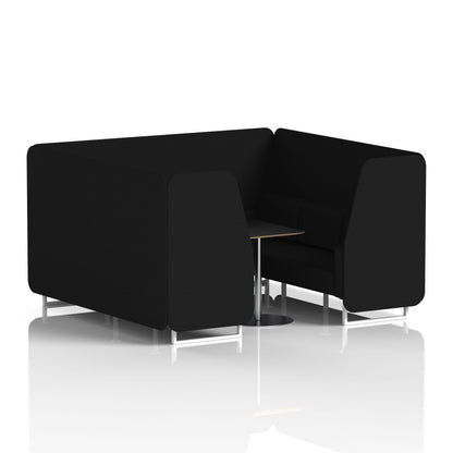 Brixworth Booth With Black Table In Single Tone