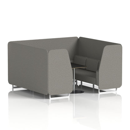 Brixworth Booth With Black Table In Single Tone