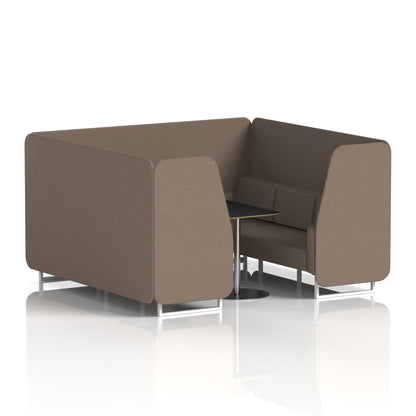 Brixworth Booth With Black Table In Single Tone
