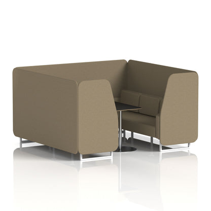 Brixworth Booth With Black Table In Single Tone