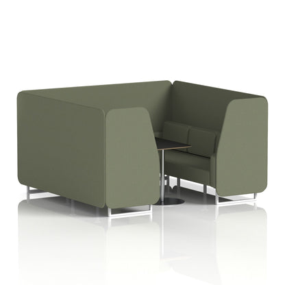 Brixworth Booth With Black Table In Single Tone