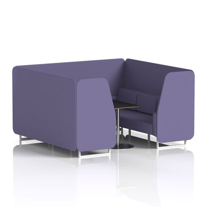 Brixworth Booth With Black Table In Single Tone