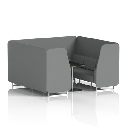 Brixworth Booth With Black Table In Single Tone