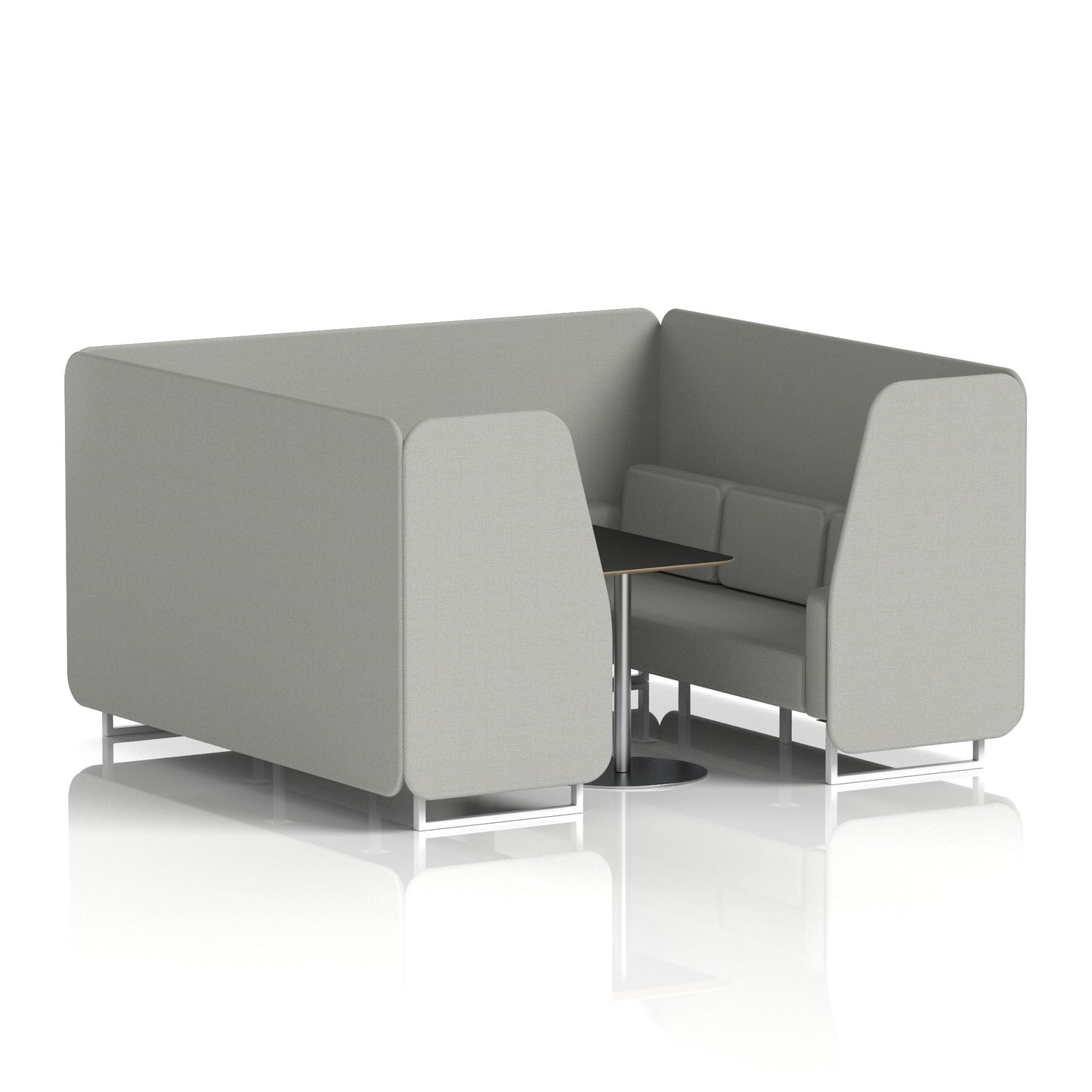 Brixworth Booth With Black Table In Single Tone
