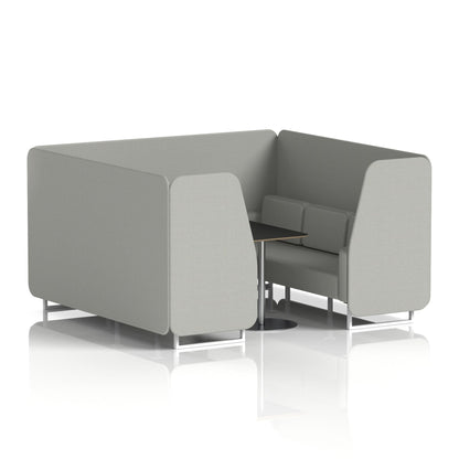 Brixworth Booth With Black Table In Single Tone
