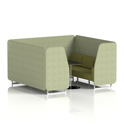 Brixworth Booth With Black Table In Two Tone
