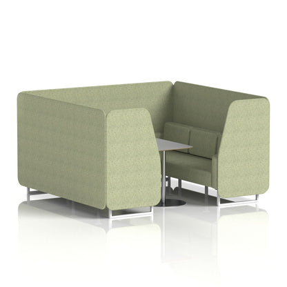 Brixworth Booth With Grey Table In Single Tone