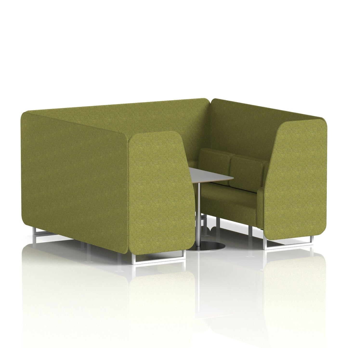 Brixworth Booth With Grey Table In Single Tone