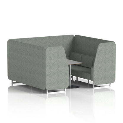 Brixworth Booth With Grey Table In Single Tone